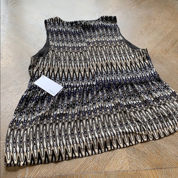 KENSIE Asymmetrical Peplum Hem Sleeveless Top M - Picture 7 of 7